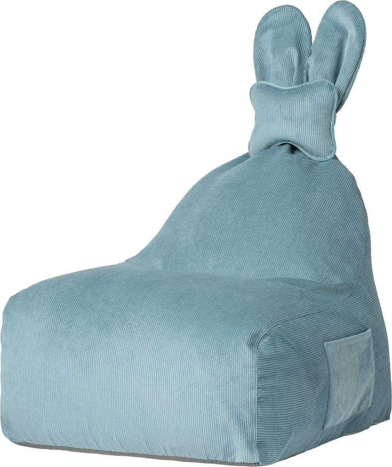 Modrý dětský sedací vak Funny Bunny – The Brooklyn Kids