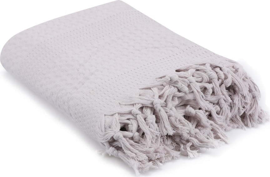 Béžový bavlněný přehoz 220x240 cm Pique – Mijolnir