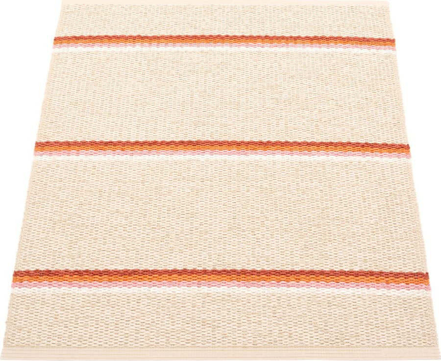 Vnitřní a venkovní koberec v cihlové barvě/krémový 70x90 cm Olle Brick Cream – Pappelina