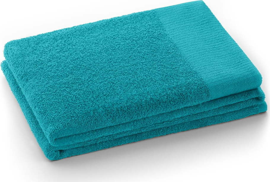 Tyrkysový froté bavlněný ručník 50x100 cm Amari – Restilo