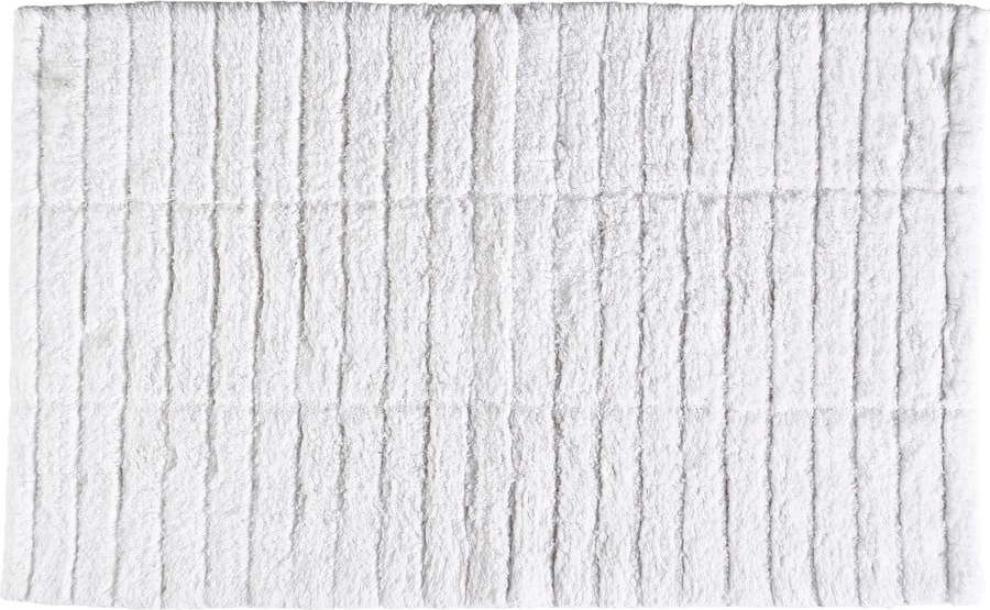 Bílá koupelnová předložka 80x50 cm Tiles - Zone