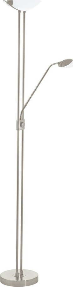 Šedá LED stojací lampa se skleněným stínidlem (výška 180 cm) BAYA LED – EGLO
