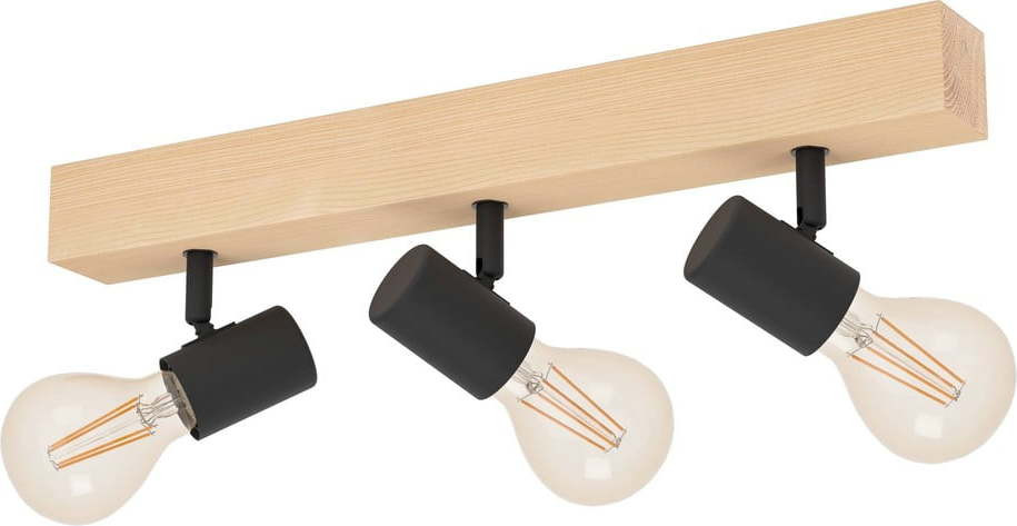 Stropní svítidlo v černé a přírodní barvě 5x48 cm TOWNSHEND 3 – EGLO