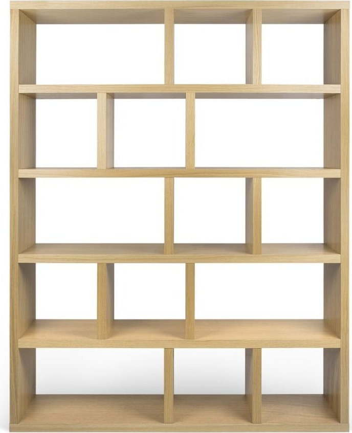 Knihovna v dekoru dubu v přírodní barvě 150x198 cm Berlin – TemaHome