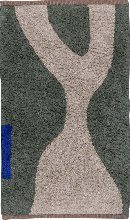 Tmavě zelený pratelný bavlněný koberec 50x80 cm Figura – Mette Ditmer Denmark