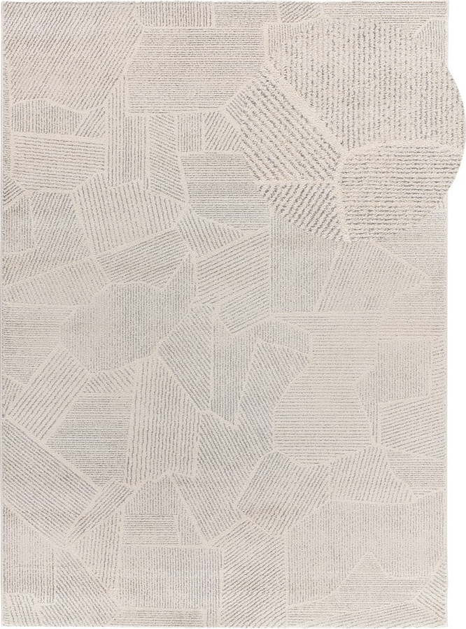 Koberec ve světle šedé a krémové barvě 133x190 cm Porto – Universal