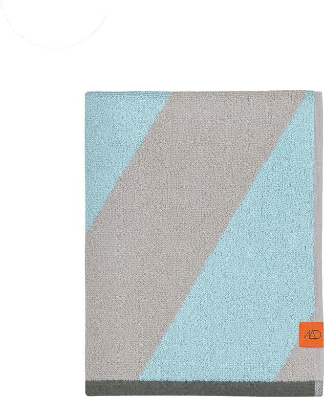 Froté ručníky z bio bavlny v mentolové barvě v sadě 2 ks 40x55 cm Diagonal – Mette Ditmer Denmark