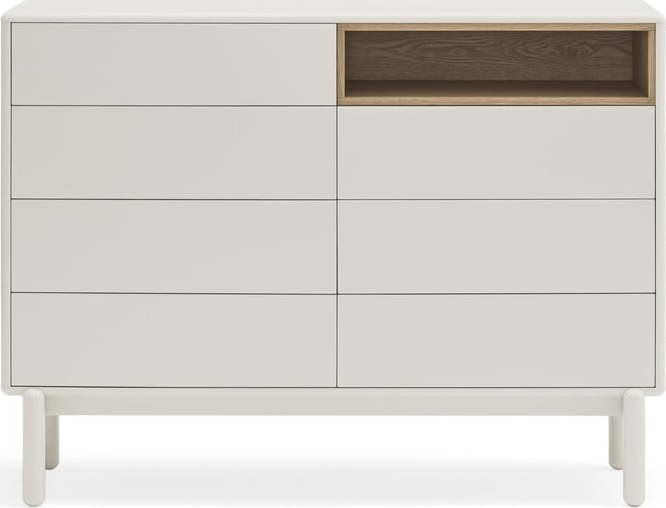 Bílá komoda 120x90x40 cm Corvo – Teulat