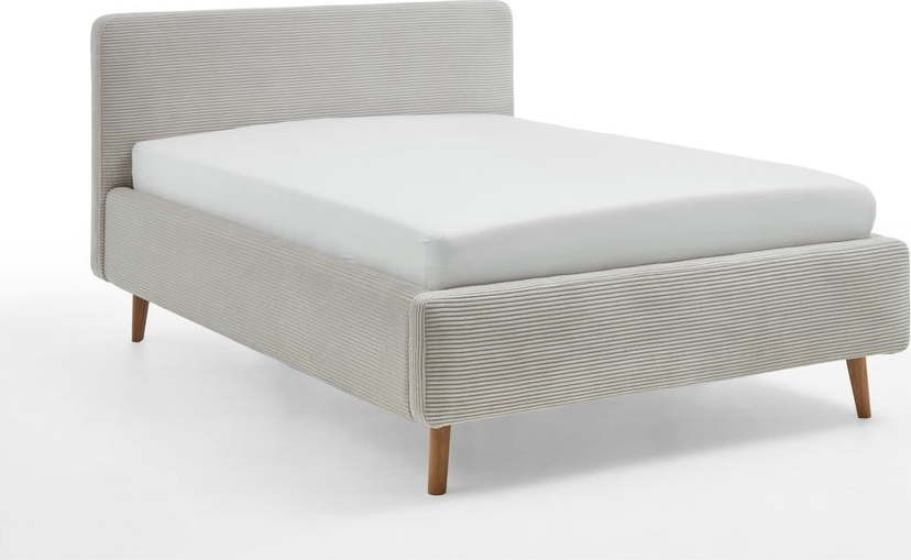 Béžová čalouněná jednolůžková postel bez roštu 120x200 cm Mattis – Meise Möbel