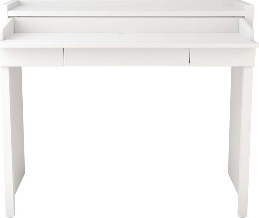 Pracovní stůl s bílou deskou 36x110 cm Mel – Woodman