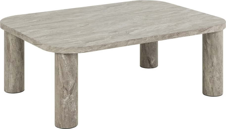 Světle šedý konferenční stolek v dekoru mramoru 75x100 cm Solano – Actona