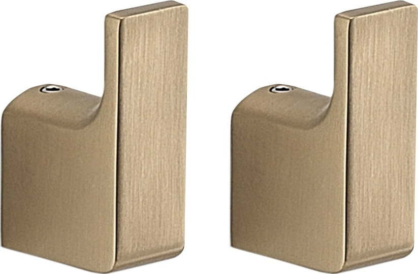 Nástěnné kovové háčky v sadě 2 ks ve zlaté barvě Gedy Pirenei – Sapho