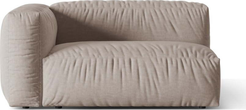 Béžový modul pohovky (levý roh) Martina – Micadoni Home