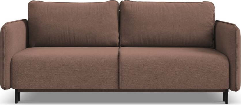 Růžová rozkládací/s úložným prostorem pohovka 226 cm Luana – Makamii