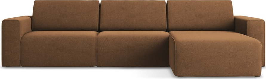 Hnědá modulární rohová pohovka (pravý roh) Kalea – Makamii