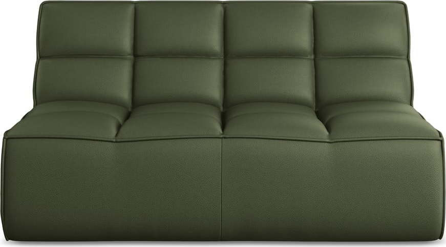 Zelený modul pohovky z imitace kůže Kalai – Makamii