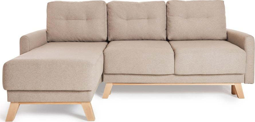 Béžová variabilní rozkládací rohová pohovka Bonami Selection Pop