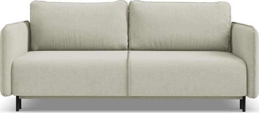 Béžová rozkládací/s úložným prostorem pohovka 226 cm Luana – Makamii