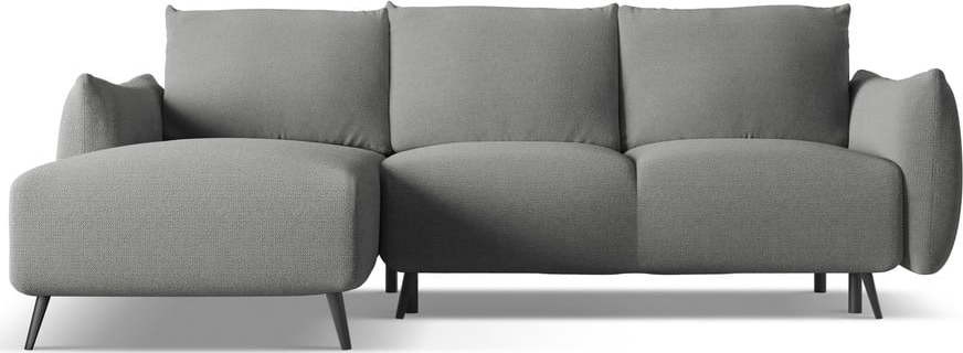 Světle šedá rohová pohovka (levý roh) Malie – Makamii