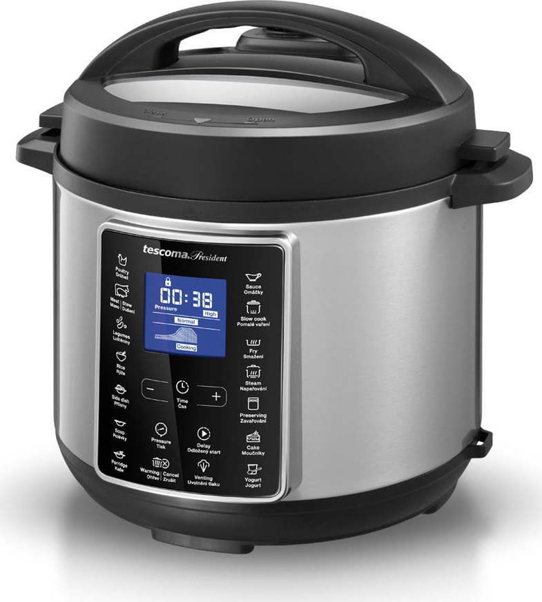 Elektrický tlakový nerezový hrnec 5,5 l President – Tescoma