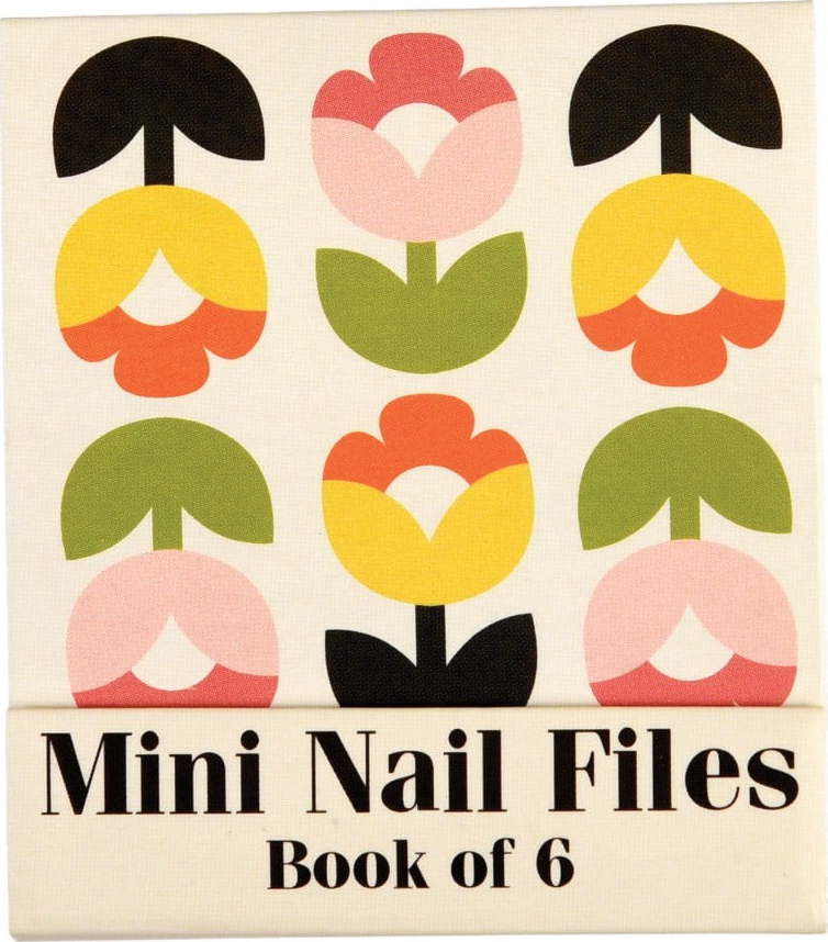 Sada 6 mini pilníčků na nehty Rex London Tulip Bloom