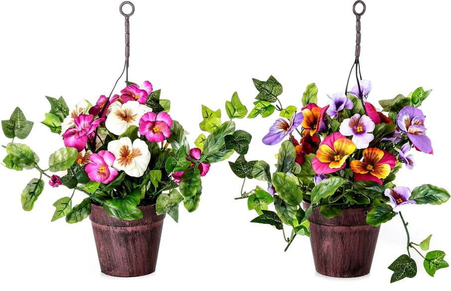 Umělé květiny v sadě 2 ks (výška 21 cm) – Casa Selección