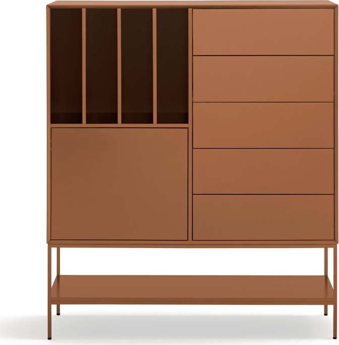 Skříňka v cihlové barvě 120x140x45 cm Platt – Teulat