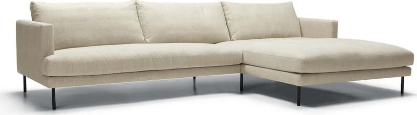 Krémová rohová pohovka (pravý roh) Britt – Sits