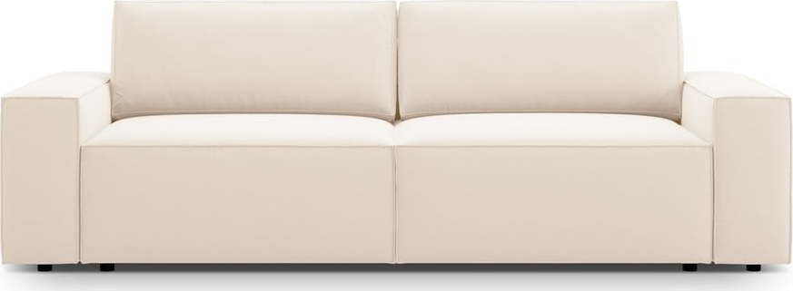 Béžová rozkládací pohovka z textilie bouclé 247 cm Jodie – Micadoni Home