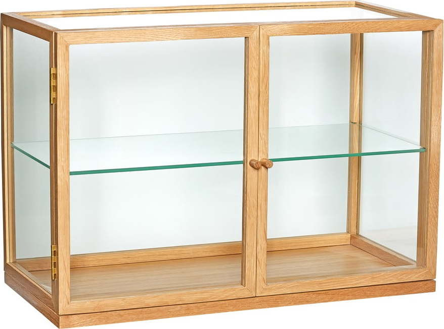 Vitrína v dekoru dubu v přírodní barvě 60x42x32 cm Poetic – Hübsch