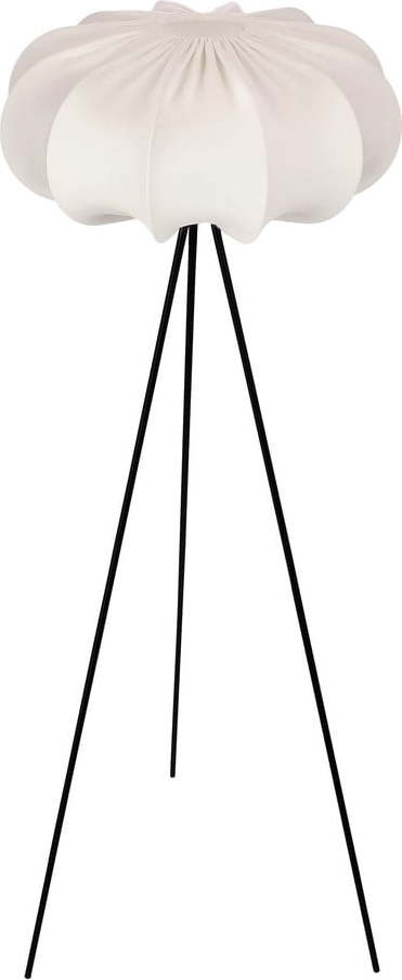 Bílá stojací lampa s textilním stínidlem (výška 147 cm) Cafee – Candellux Lighting