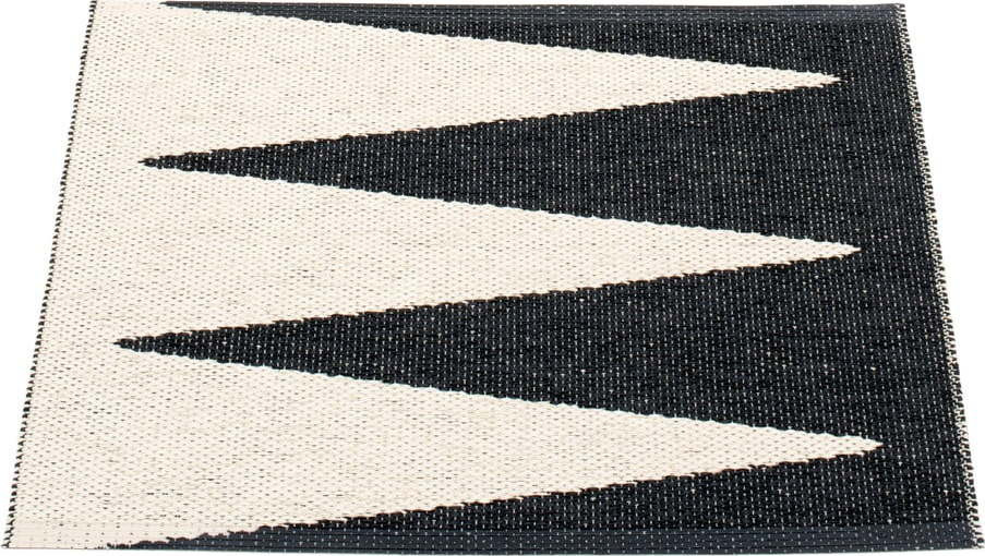 Černo-bílý vnitřní a venkovní koberec 70x60 cm Vivi Black – Pappelina