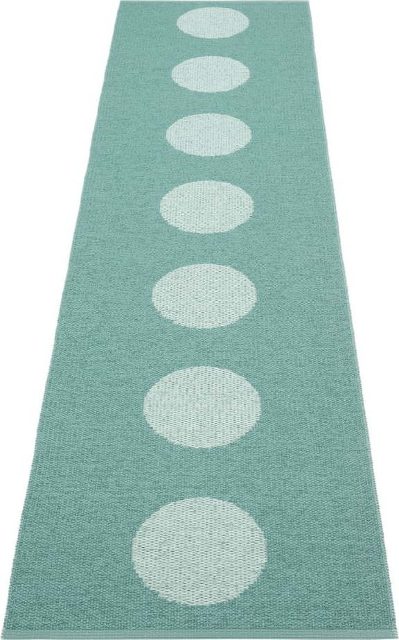 Tyrkysový vnitřní a venkovní běhoun 70x280 cm Vera Pop Jade – Pappelina