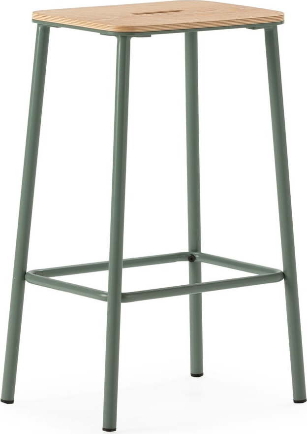 Zelené barové židle v sadě 2 ks (výška sedáku 65 cm) Abba – Marckeric