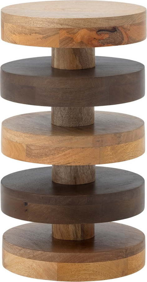 Kulatý odkládací stolek z mangového dřeva ø 25 cm Franka – Bloomingville