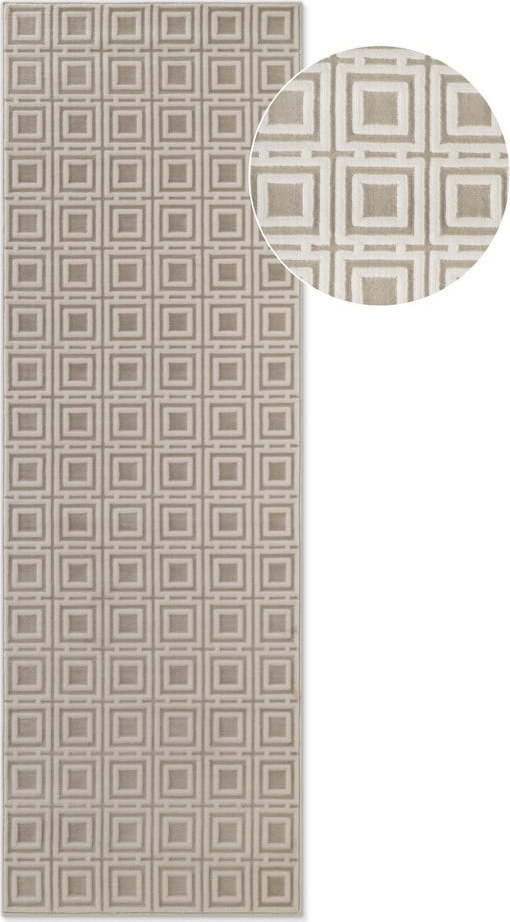 Krémový běhoun 80x240 cm Perles Howlite – Elle Decoration