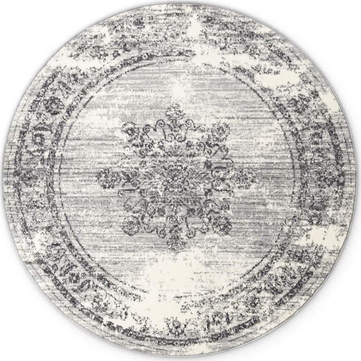 Šedo-krémový kulatý koberec ø 160 cm Gloria Lydia – Hanse Home