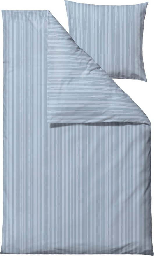 Světle modré damaškové povlečení na jednolůžko/prodloužené 140x220 cm Noble – Södahl