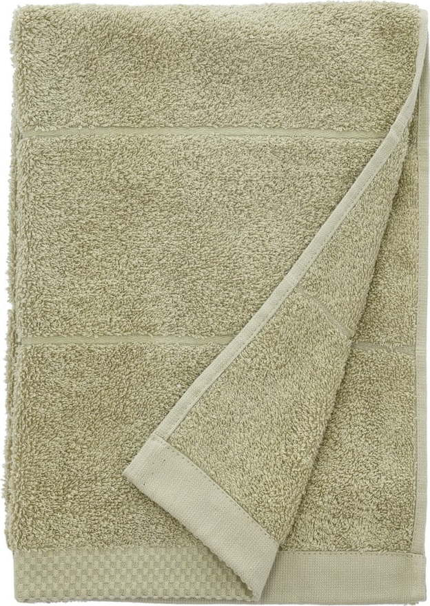 Světle zelený froté bavlněný ručník 50x100 cm Line – Södahl