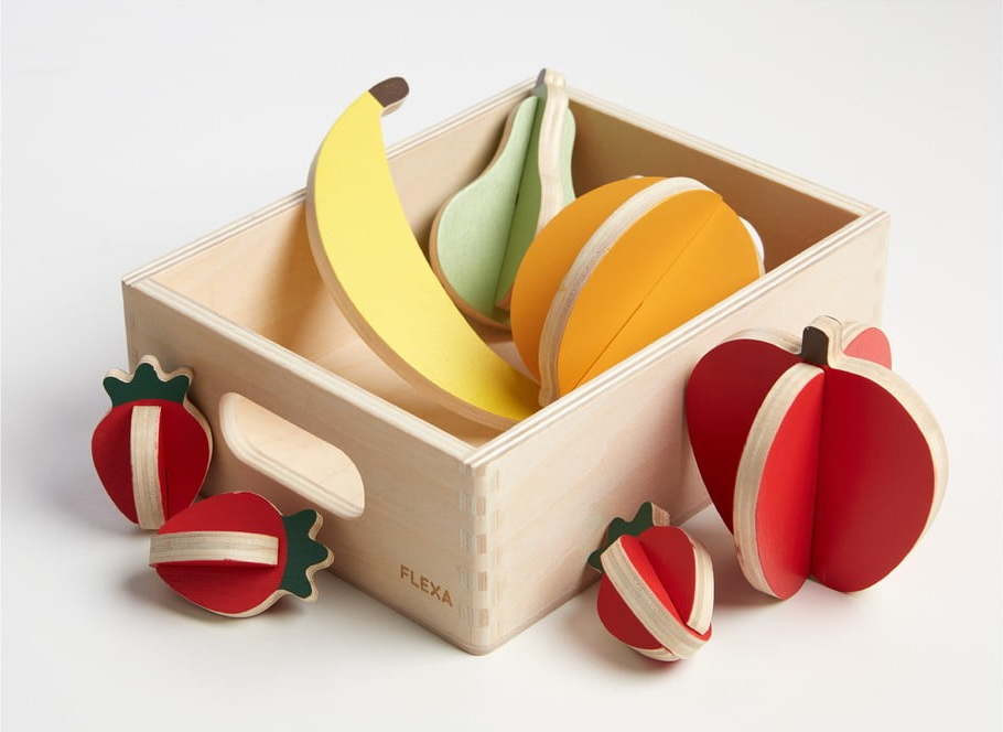 Dřevěný dětský hrací set Flexa Play Shop Fruits