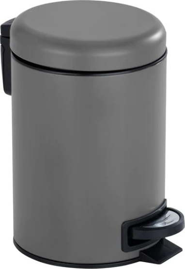 Šedý pedálový ocelový odpadkový koš 3 l Leman – Wenko