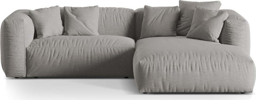 Světle šedá modulární rohová pohovka (pravý roh) Martina – Micadoni Home