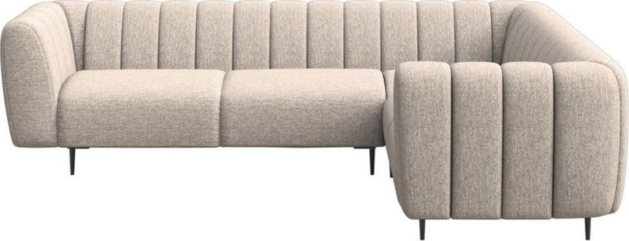 Béžová rohová pohovka (pravý roh/do L) Shel – Ghado