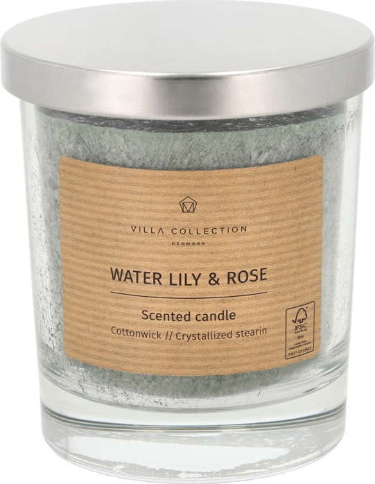 Vonná svíčka doba hoření 40 h Kras: Water Lily & Rose – Villa Collection