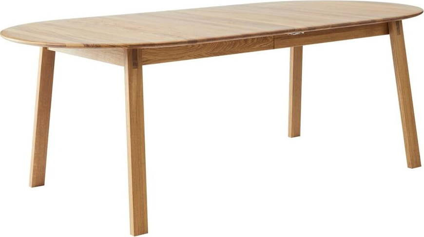 Rozkládací jídelní stůl s přídavnou deskou z dubového dřeva 100x220 cm Amalfi – Hammel Furniture