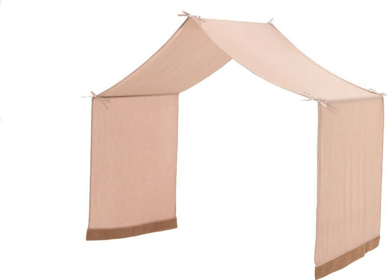 Světle hnědý bavlněný dětský závěs k posteli 86x414 cm Forrest – Vipack