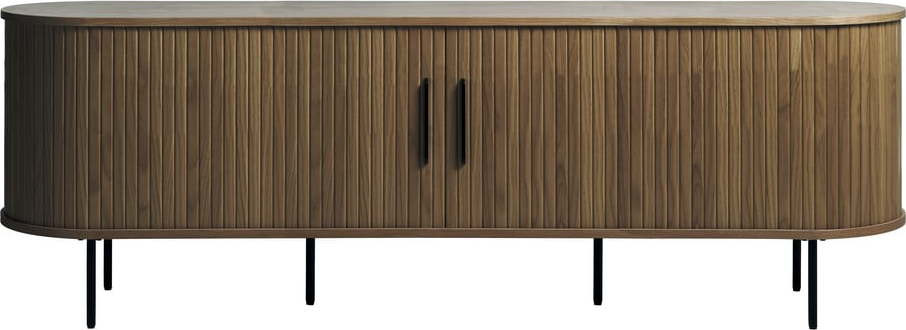 Hnědý TV stolek v dekoru dubu 180x56x45 cm Nola – Unique Furniture