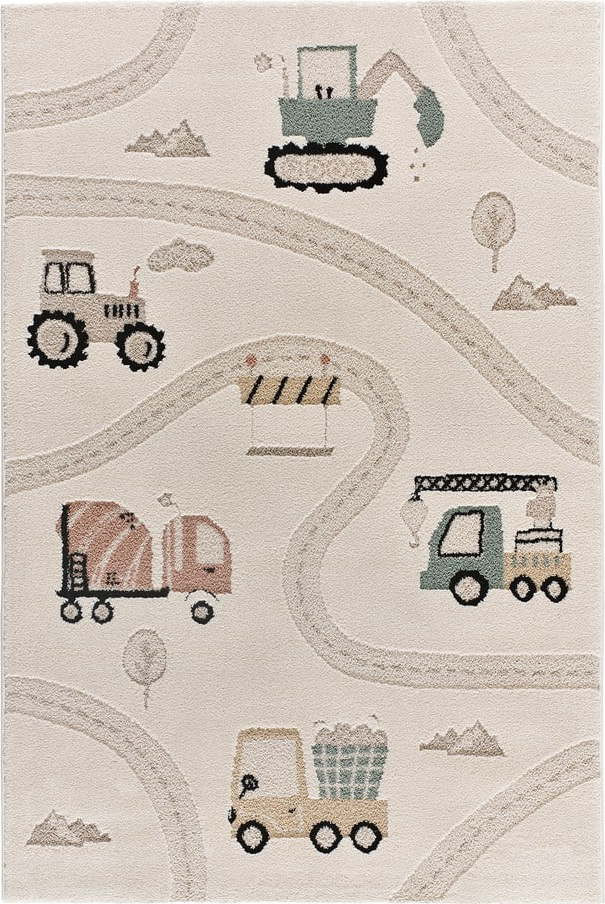 Béžový dětský hrací koberec 120x170 cm Clown – Universal