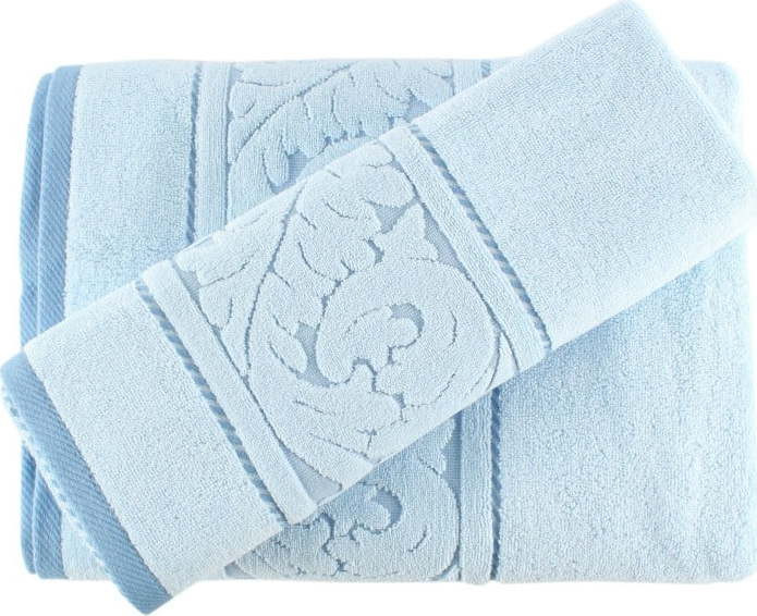 Sada modrého ručníku a osušky Foutastic