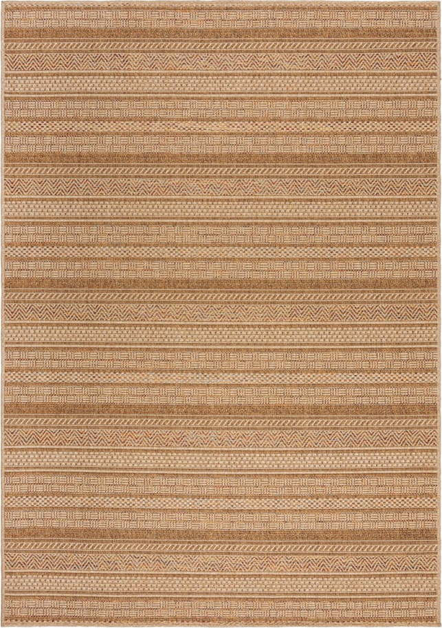 Vnitřní a venkovní koberec v přírodní barvě 160x230 cm Farah Stripe – Flair Rugs